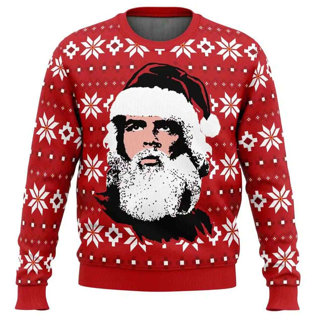 Viva La Navidad Santa Che Guevarra Ugly Christmas Sweater Viva La Navidad Santa Che Guevarra Ugly Christmas Sweater