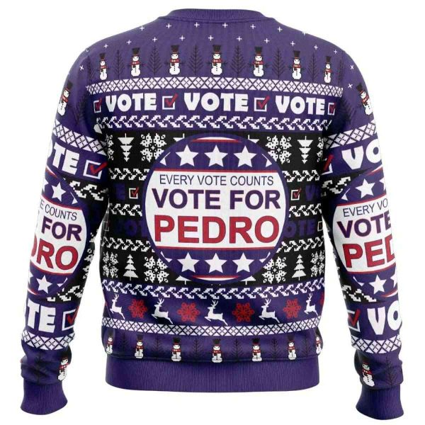 2025 Vote for Pedro Napoleon Dynamite Ugly Christmas Sweater