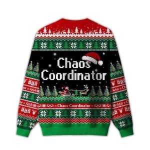 Chaos Coordinator Ugly Christmas Sweater1