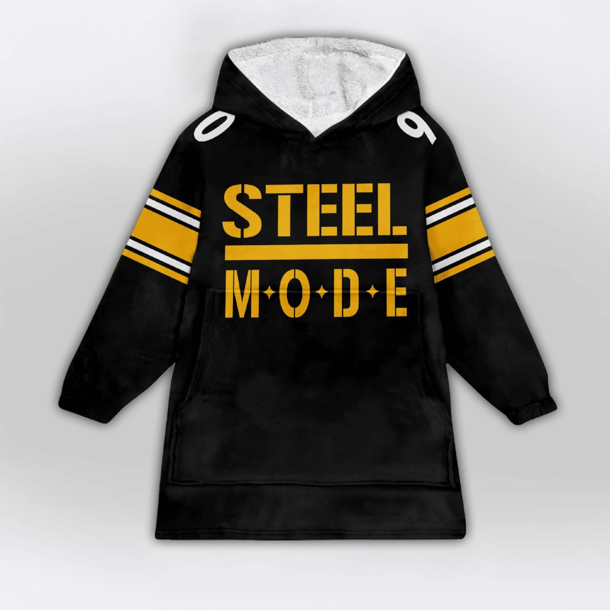 Watt 90 Steel Mode Pittsburgh Football Blanket Hoodie Watt 90 Steel Mode Pittsburgh Football Blanket Hoodie