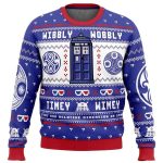 2025 Wibbly Wobbly Doctor Who Ugly Christmas Sweater