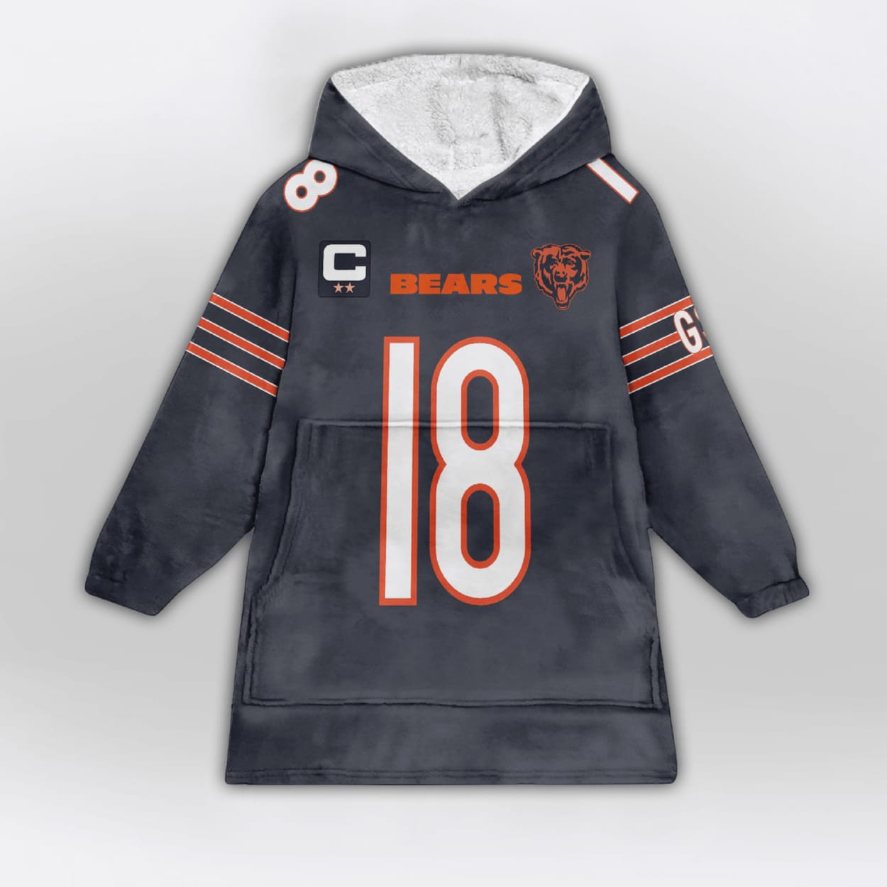 Williams 18 Captain Chicago Football Unisex Blanket Hoodie Williams 18 Captain Chicago Football Unisex Blanket Hoodie