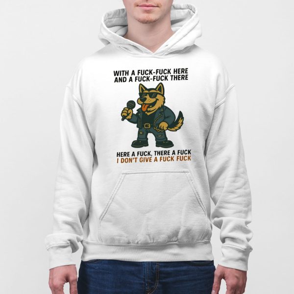 With A Fck Fck Here German Shepherd Shirt