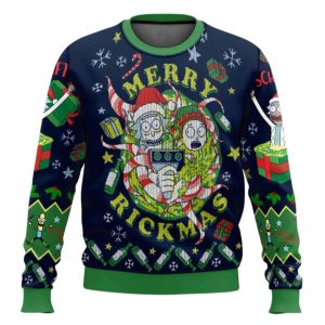 Merry Rickmas Rick And Morty Ugly Christmas Sweater