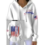 Women's The Fading of the Red White and Blue Print Hoodie