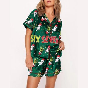 Womens Trending Six Seven Christmas Pajama Set1
