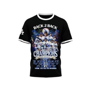 Dodgers Back 2 Back World Series Champions 2025 Shirt1