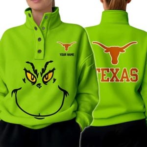 Grnch Longhorns Western Style Sweater With Buckles