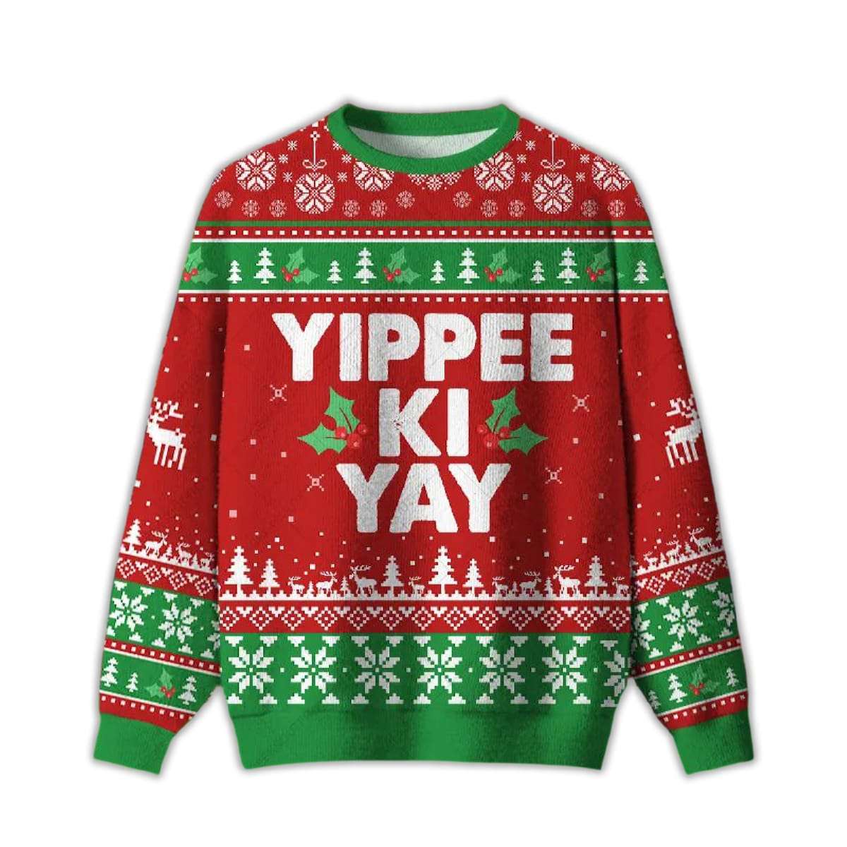 Yippee Ki Yay Ugly Christmas Sweater Yippee Ki Yay Ugly Christmas Sweater