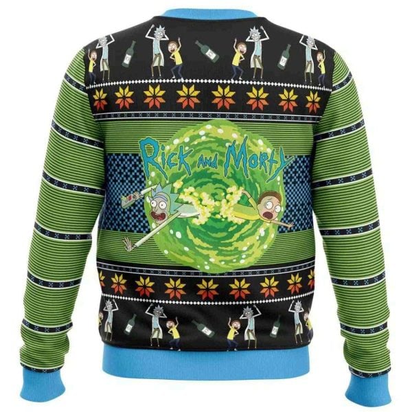 2025 You Gotta Get Schwifty Rick and Morty Ugly Christmas Sweater