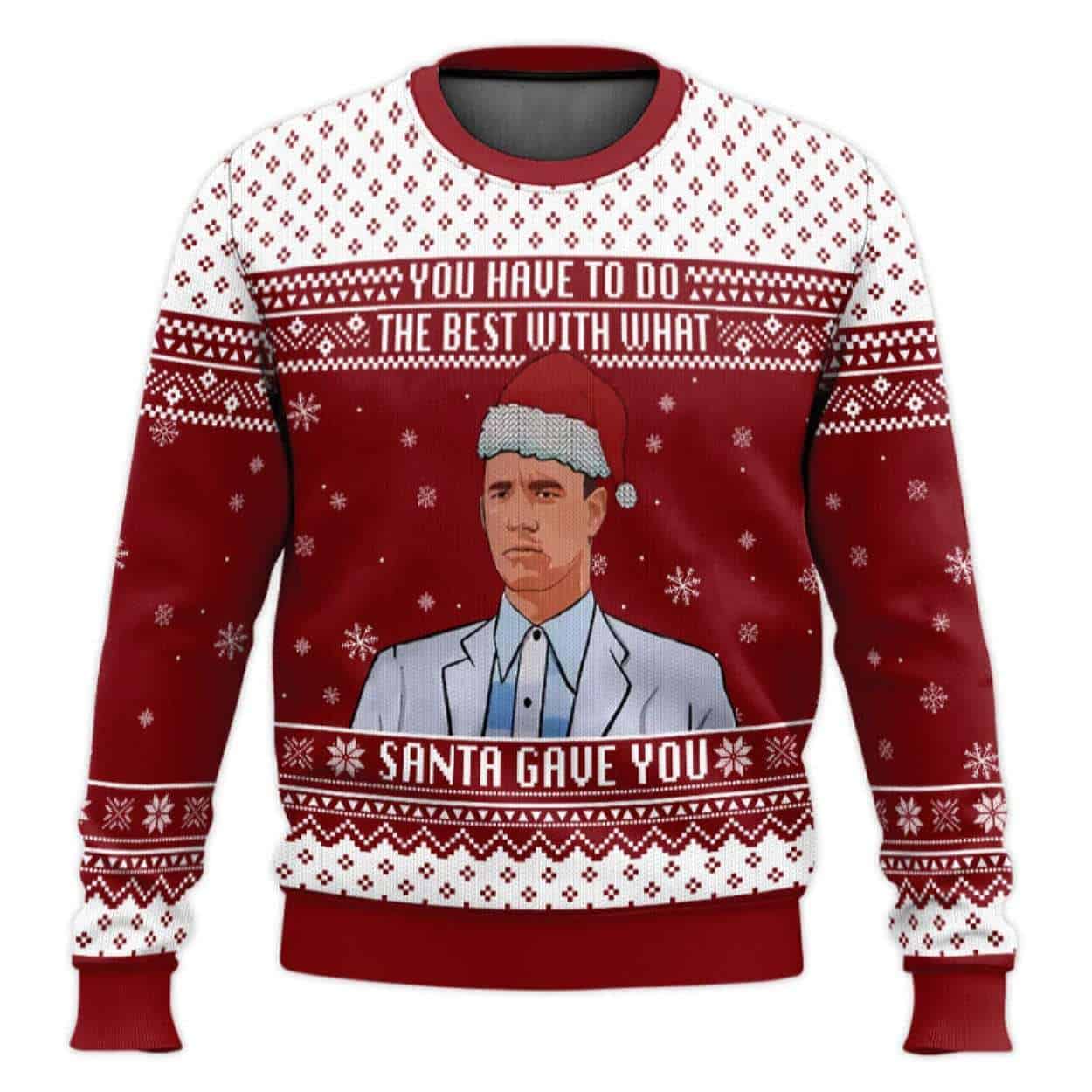 You Have To Do What The Best Forrest Gump Ugly Christmas Sweater You Have To Do What The Best Forrest Gump Ugly Christmas Sweater