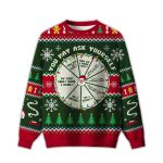 2025 You May Ask Yourself Ugly Christmas Sweater