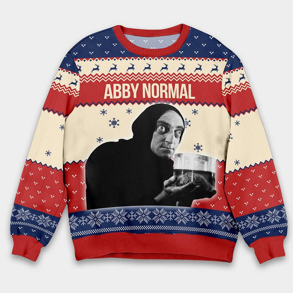 Young Frankenstein Abby Normal Christmas Ugly Sweater Young Frankenstein Abby Normal Christmas Ugly Sweater