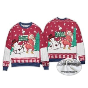 2025 Snowman Santa Twerking Christmas Ugly Sweater 1 Snowman Santa Twerking Christmas Ugly Sweater1
