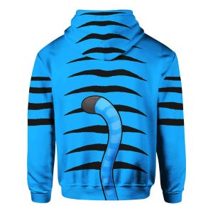 2025 Halloween Blue Tiger Cosplay Hoodie 2