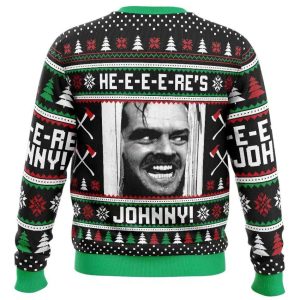 2025 Here's Johnny The Shining Ugly Christmas Sweater 1 Heres Johnny The Shining Ugly Christmas Sweater1