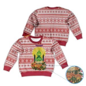 Fair Isle Snowflake Crown Royal Grnch Ugly Christmas Sweater 1 Fair Isle Snowflake Crown Royal Grnch Ugly Christmas Sweater1