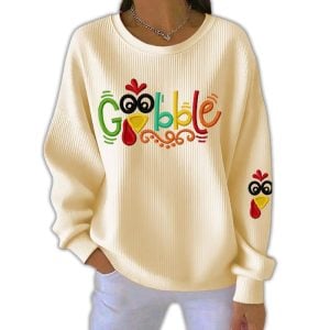 Gobble Turkey Pit Striped Sweatshirt2