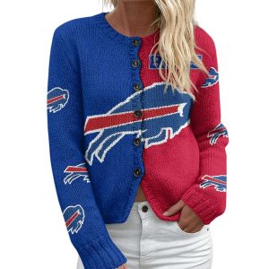 Bills Two-Tone Knit Cardigan 2 Bills Two Tone Knit Cardigan2