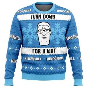 2025 Turn Down For H’wat King of The Hill Ugly Christmas Sweater