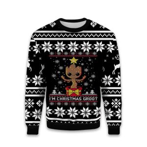 Im Christmas Groot Marvel Ugly Christmas Sweater