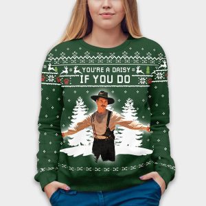 Val Kilmer Tombstone Youre A Daisy If I Do Ugly Christmas Sweater2