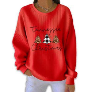 Tennessee Christmas Pit Striped Sweatshirt 2