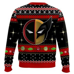 Rick And Morty In Deadpool Multiverse Ugly Christmas Sweater1