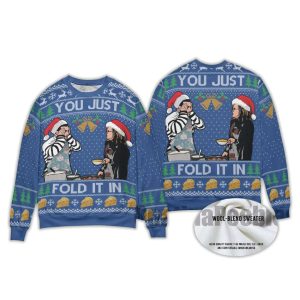 You Just Fold It In Meme Christmas Ugly Sweater4