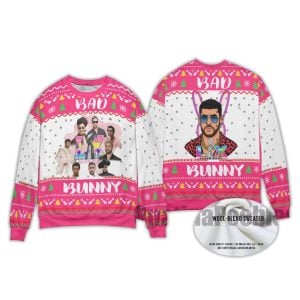 2025 Bad Bunny Bowl 2026 Halftime Show Christmas Sweater 3 Bad Bunny Bowl 2026 Halftime Show Christmas Sweater3