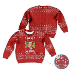 Donald Trump Santa Hat Make Christmas Great Again Ugly Christmas Sweater1