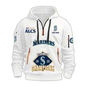Mariners American League Champions 2025 Quarter Zip Hoodie 1 Mariners American League Champions 2025 Quarter Zip Hoodie1
