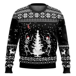 Dancing Skeleton Ugly Christmas Sweater