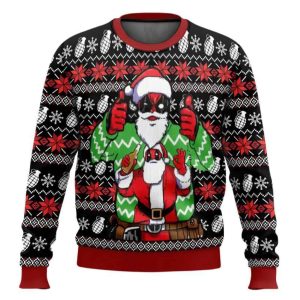 Santa Deadpool Marvel Ugly Christmas Sweater