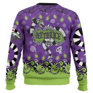 Its Snowtime Beetlejuice Ugly Christmas Sweater1