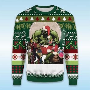 Hulk Have Yourself a Merry Marvel Ugly Christmas Sweater1