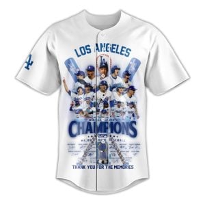 LA Dodgers World Series Champions 2025 Baseball Jersey1