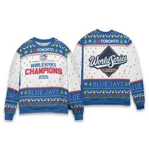 Blue Jays World Series Champions 2025 Christmas Ugly Sweater