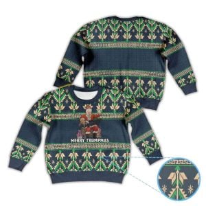 Donald Trump Santa Suit Merry Trumpmas Ugly Christmas Sweater1