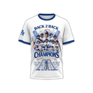 Dodgers Back 2 Back World Series Champions 2025 Shirt3