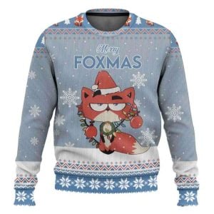 Merry Foxmas Cute Fox Ugly Christmas Sweater