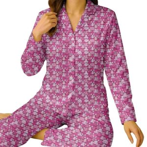 Pink Breast Cancer Long Sleeve Pajama Set3