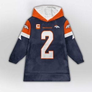 Surtain II 2 Captain Denver Football Unisex Blanket Hoodie1