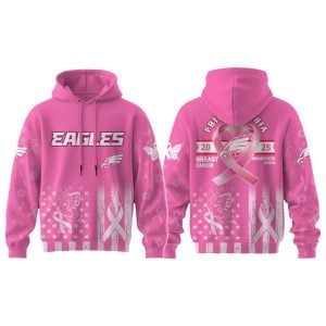 2025 Eagles Breast Cancer Awareness Month Hoodie