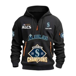 Mariners American League Champions 2025 Quarter Zip Hoodie
