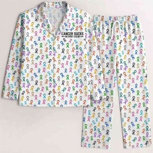 Cancer Sucks In Every Color Pajama Set