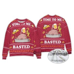 2025 Time To Me Basted Turkey Ugly Chirstmas Sweater 1 Time To Me Basted Turkey Ugly Chirstmas Sweater1