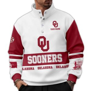 Personalized Sooners Western Style Sweater With Buckles
