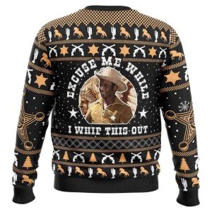 2025 Excuse Me While I Whip This Out Blazing Saddles Ugly Sweater 1 Excuse Me While I Whip This Out Blazing Saddles Ugly Christmas Sweater1