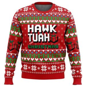 2025 Hawk Tuah For Christmas Ugly Christmas Sweater